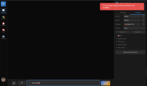 Privacy Mode Enabled